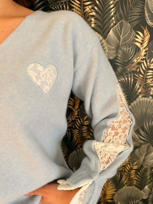 Pull Céleste Romance