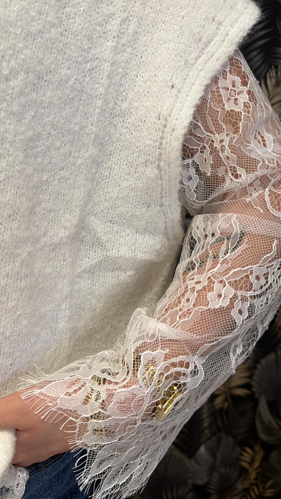 Pull douceur & dentelle