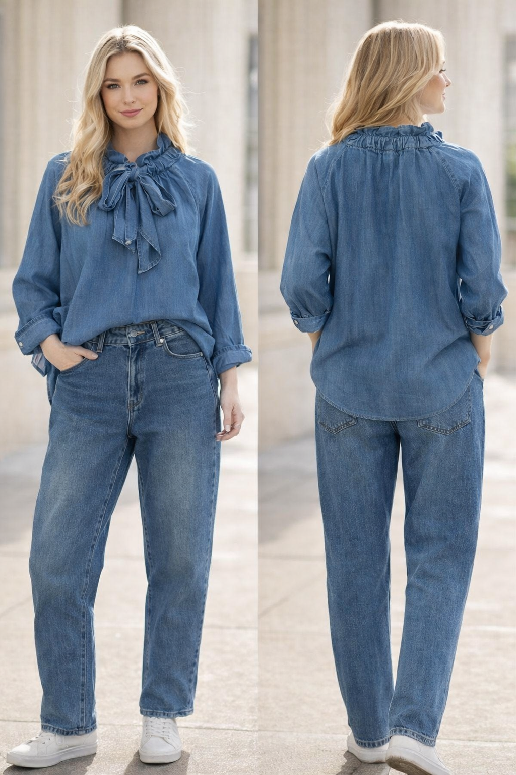 Blouse à nouer 💙
