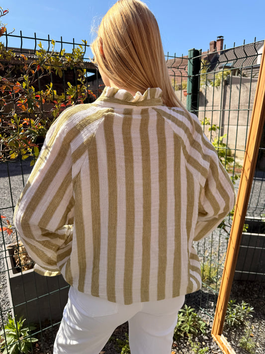Blouse rayée bohème