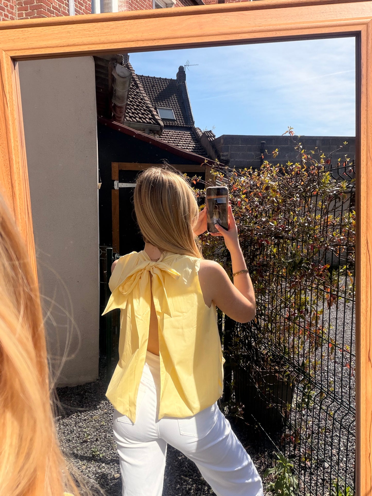 Top dos ouvert en JAUNE 💛