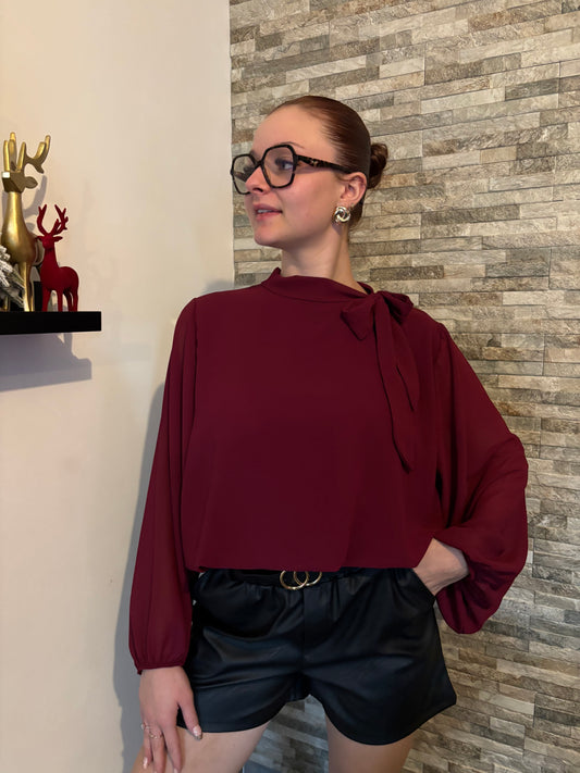 Blouse bordeaux