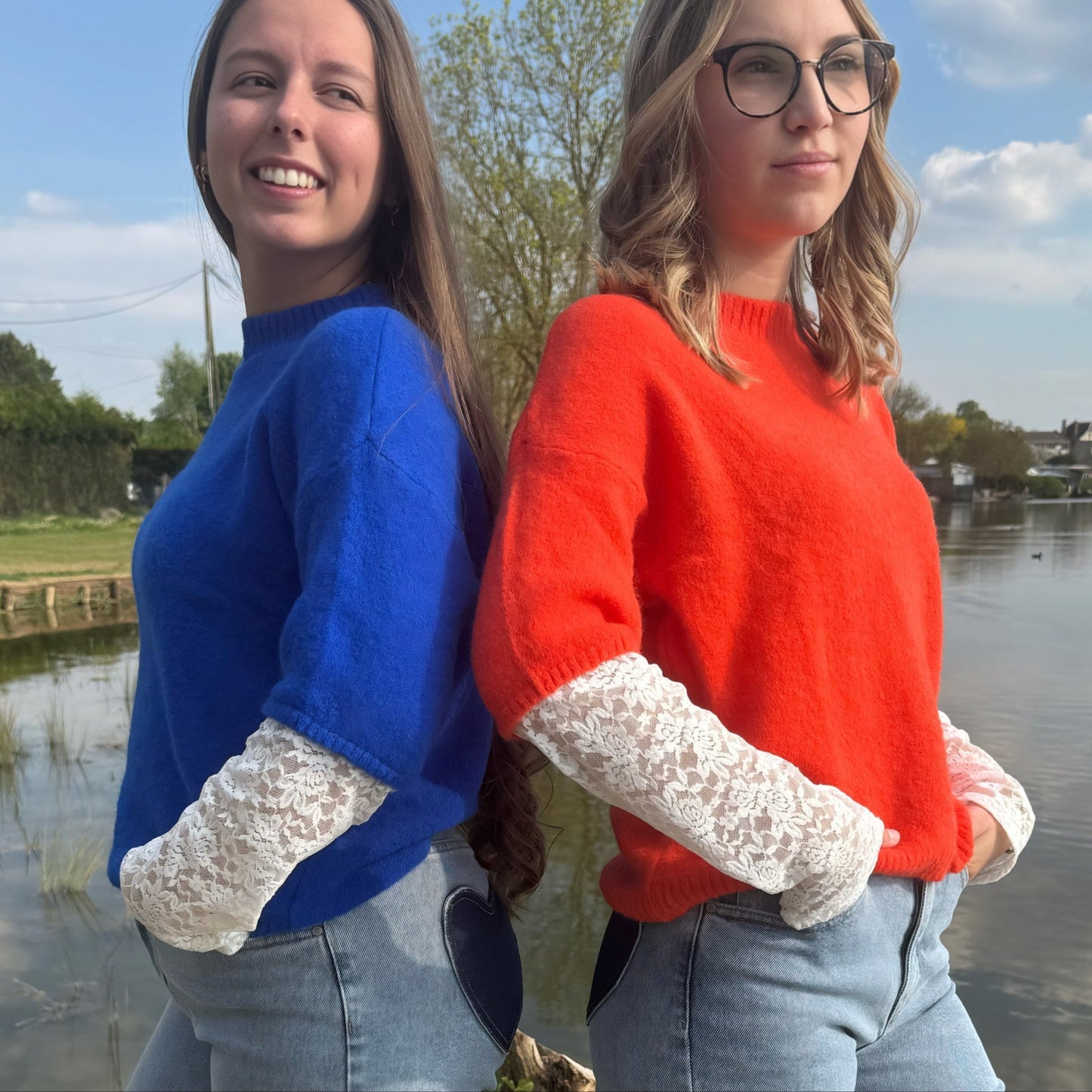Pull à dentelle Lucie