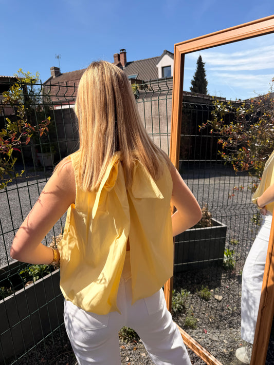 Top dos ouvert en JAUNE 💛