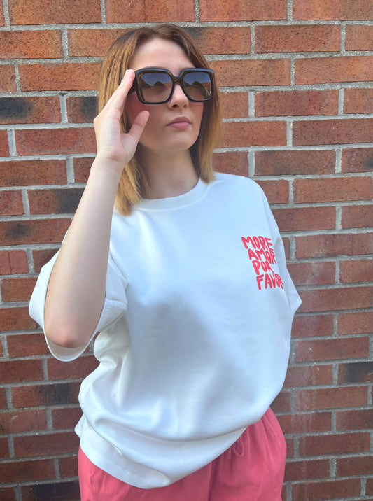 T-shirt More Amor Por Favor ❤️
