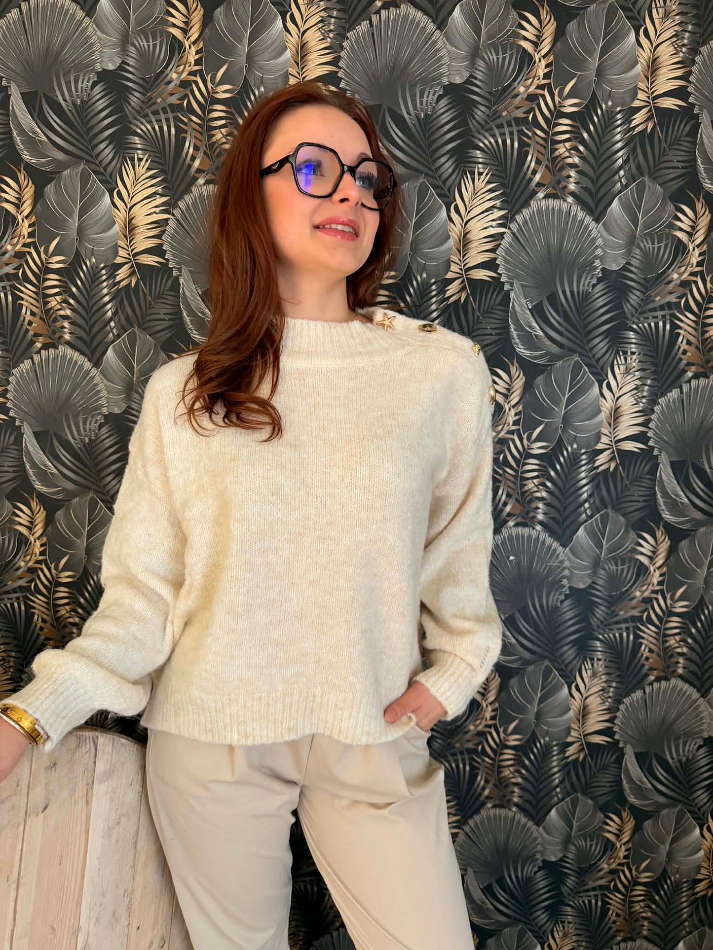 Pull Écume Dorée