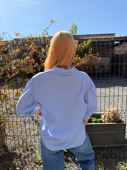 Chemise oversize bleue
