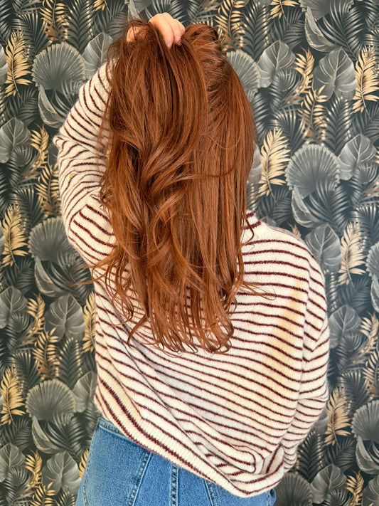 Pull Marinière Cœur Doré