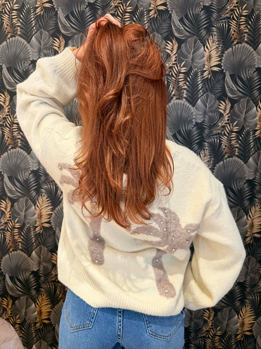 Pull Palmier Perlé