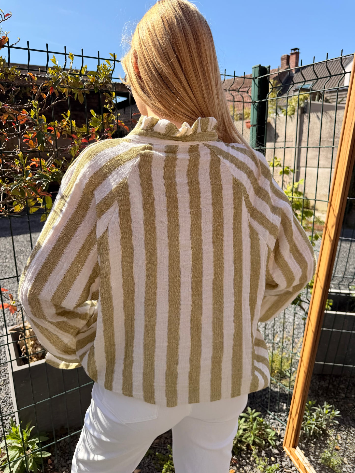 Blouse rayée bohème