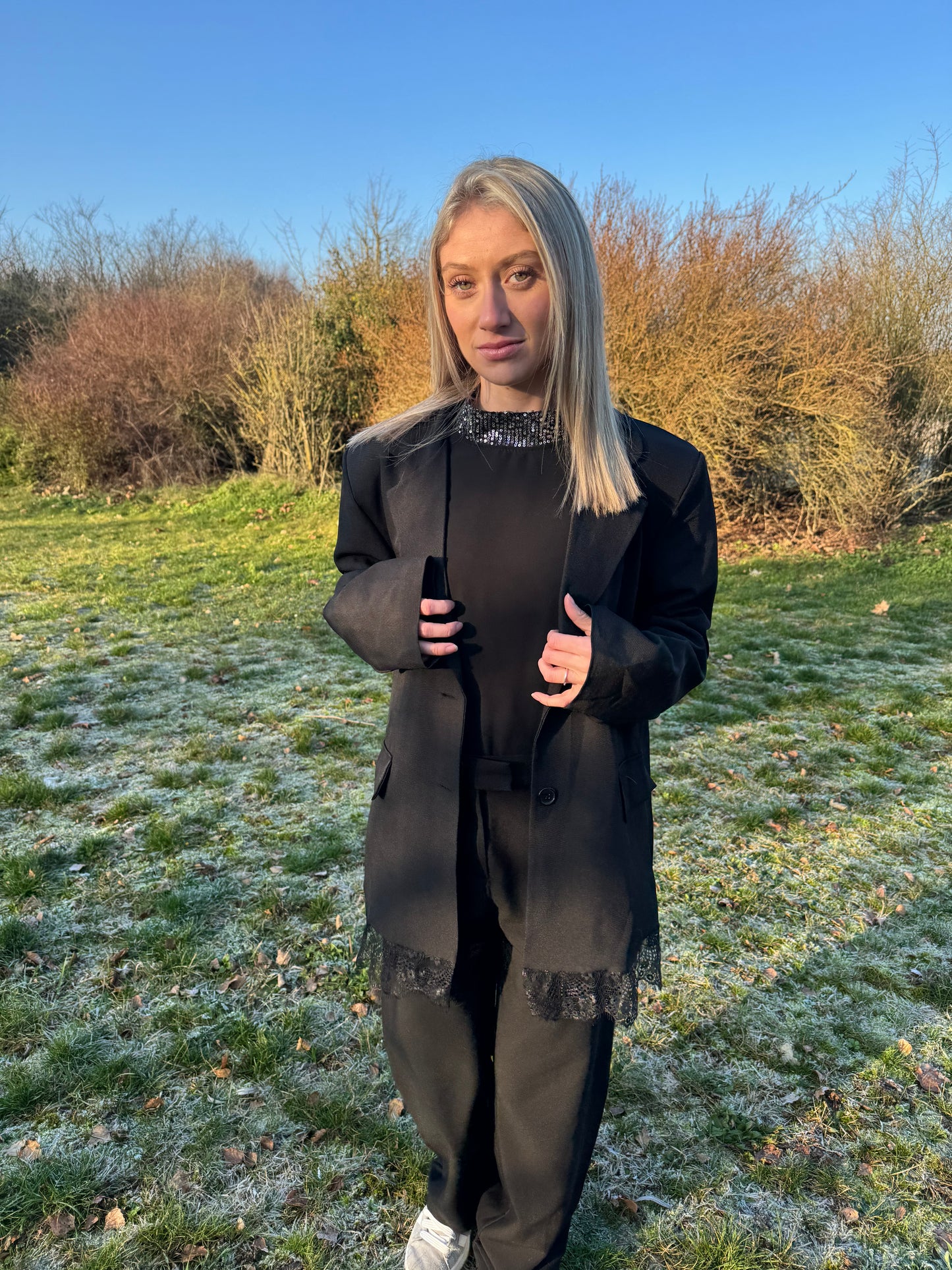 Le blazer à dentelle 🖤