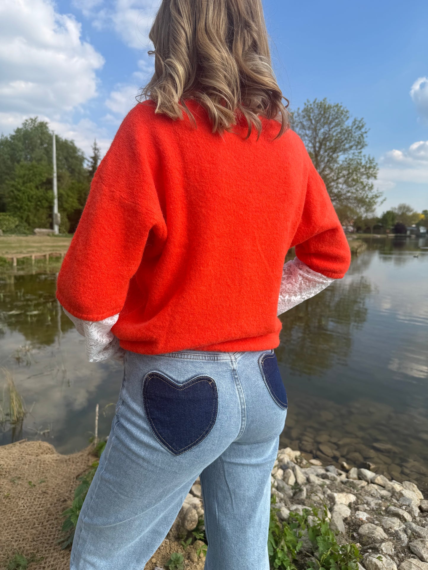 Pull à dentelle Lucie