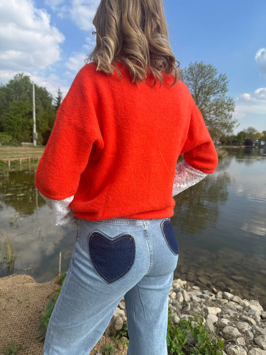 Pull à dentelle Lucie