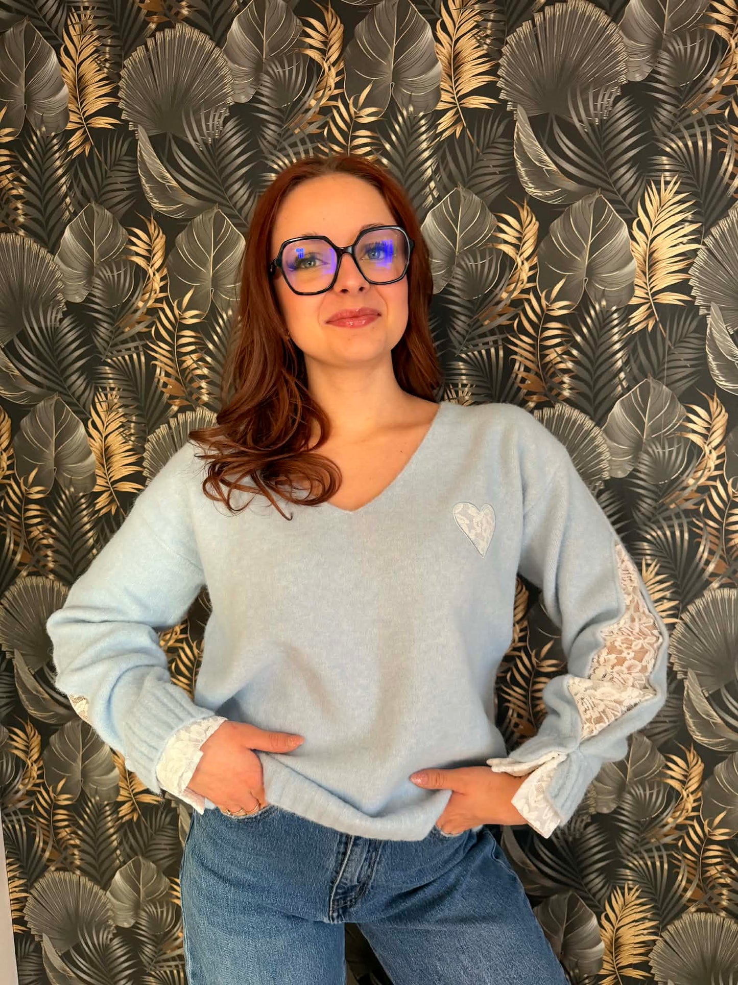 Pull Céleste Romance