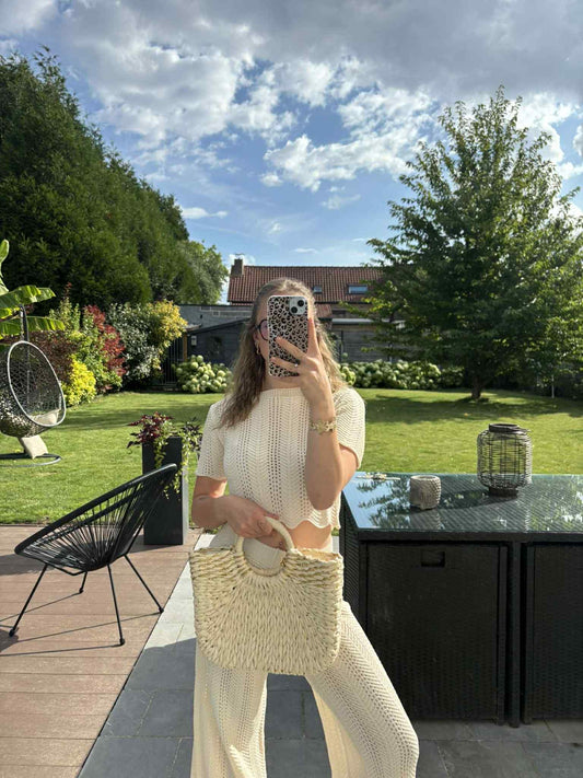 Ensemble Beige crochet
